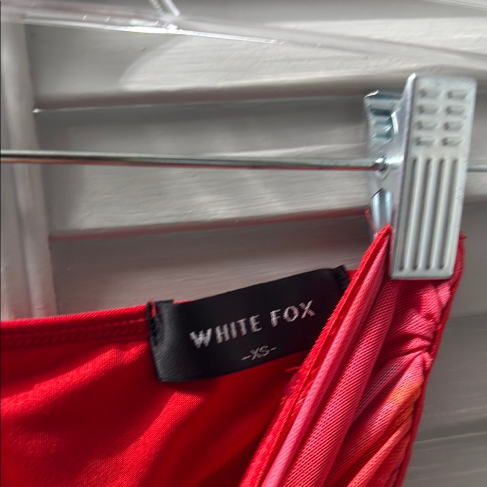 White Fox Ruched Tube Top - Picture 2 of 3
